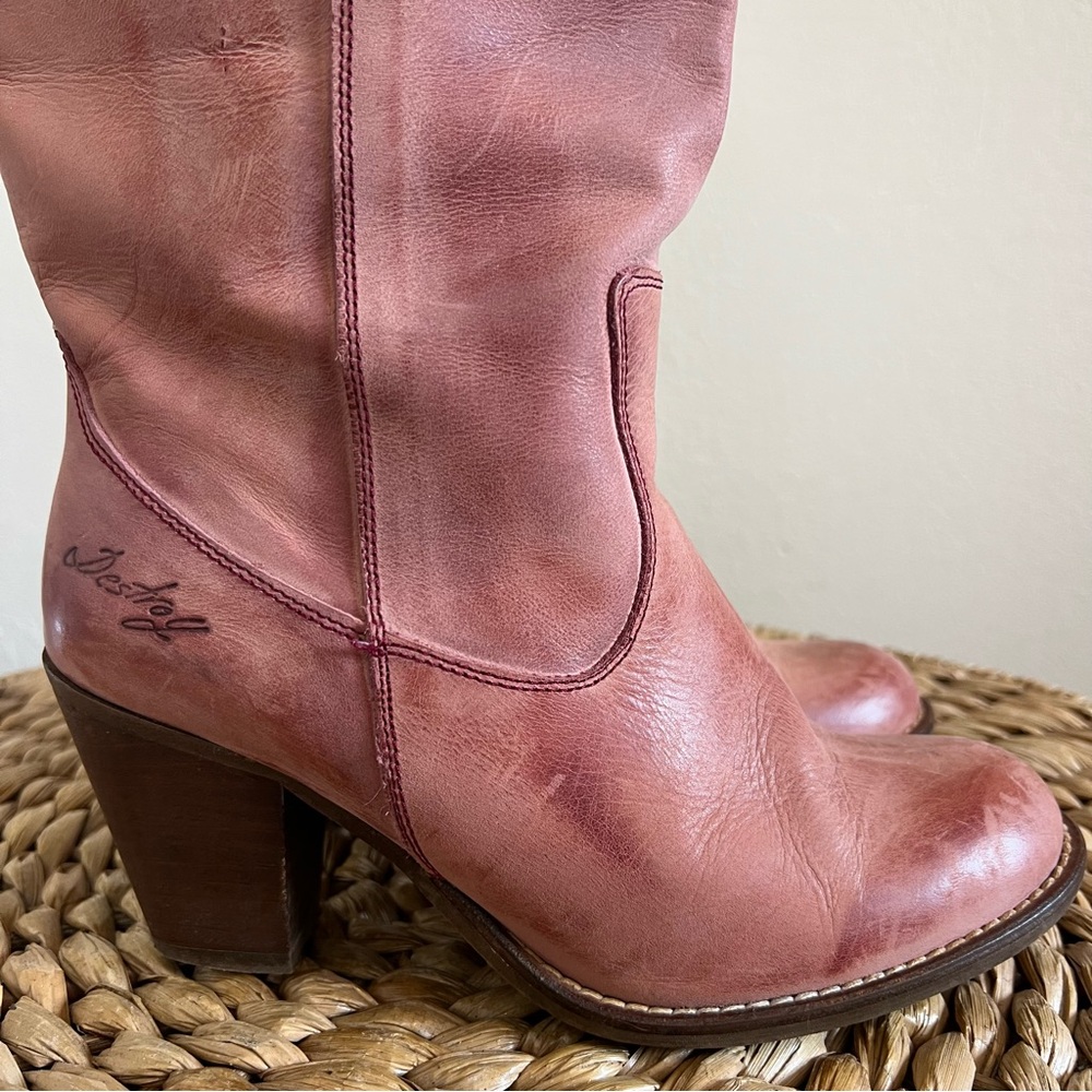 Vintage Destroy Heeled Boots - Picture 3 of 16